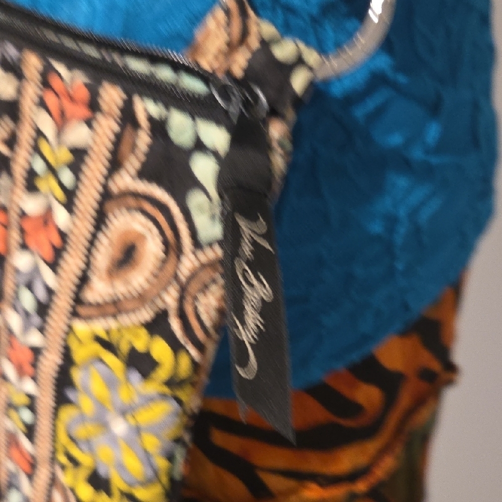 Vera Bradley Black and Orange Floral Crossbody Bag - Picture 4 of 6